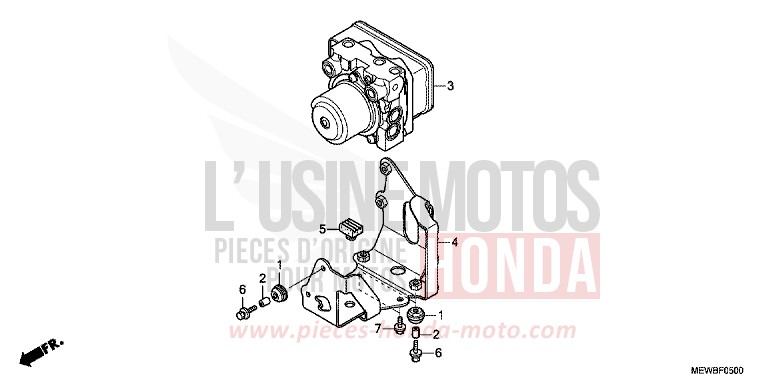 ABS MODULATOR for Deauville ABS SPANGLE SILVER METALLIC (NHA49) from 2011
